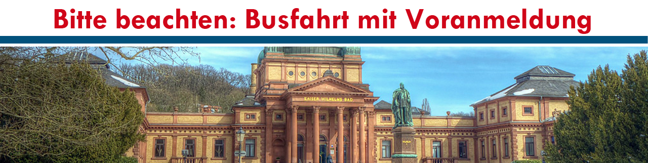 Busfahrt nach Bad Homburg